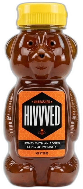 HIVVVED - Unabashed Honey functional honey 12oz bear bottle
